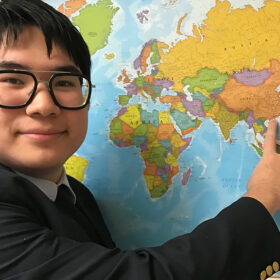 James - international student from China